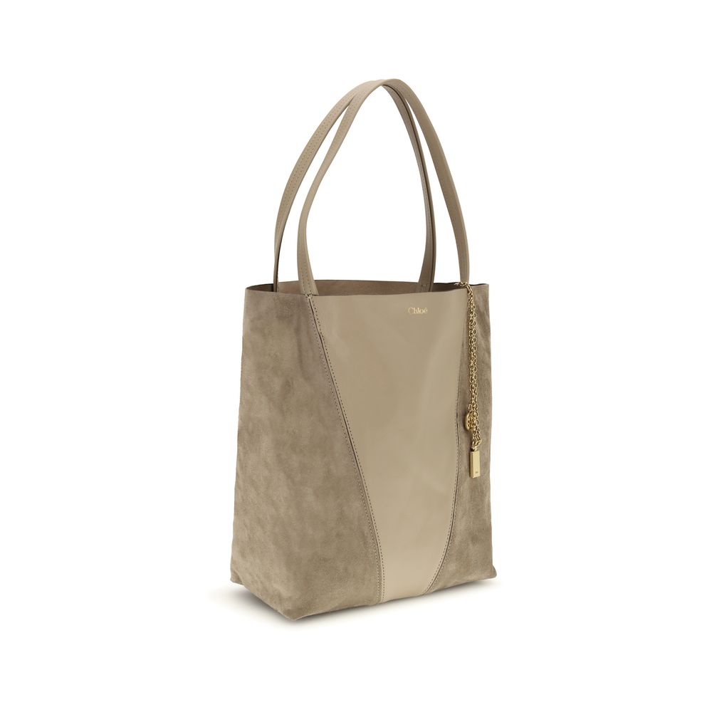 Beige Calf Leather Bos Taurus Shoulder Bag