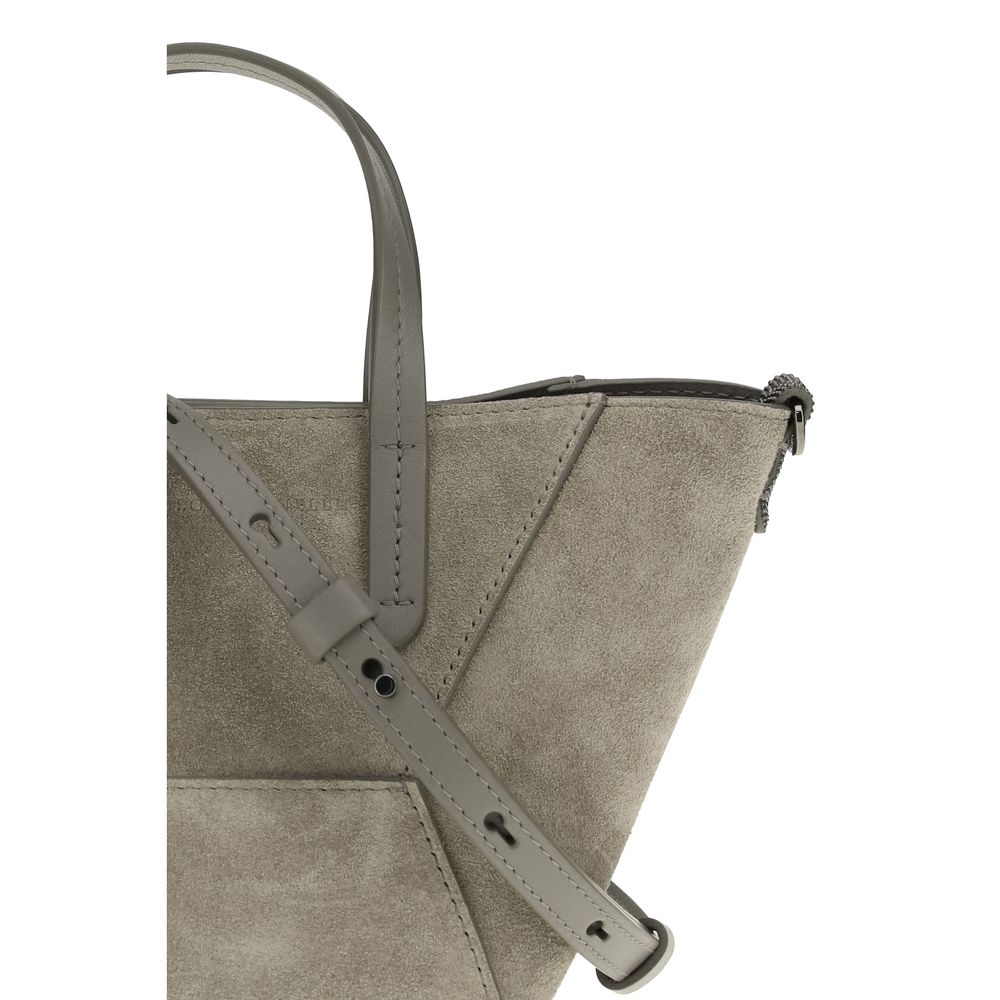 Beige Calf Leather Bos Taurus Shoulder Bag