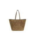 Beige Calf Leather Bos Taurus Shoulder Bag