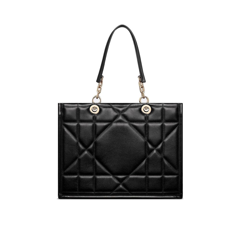 Black Leather Tote Bag
