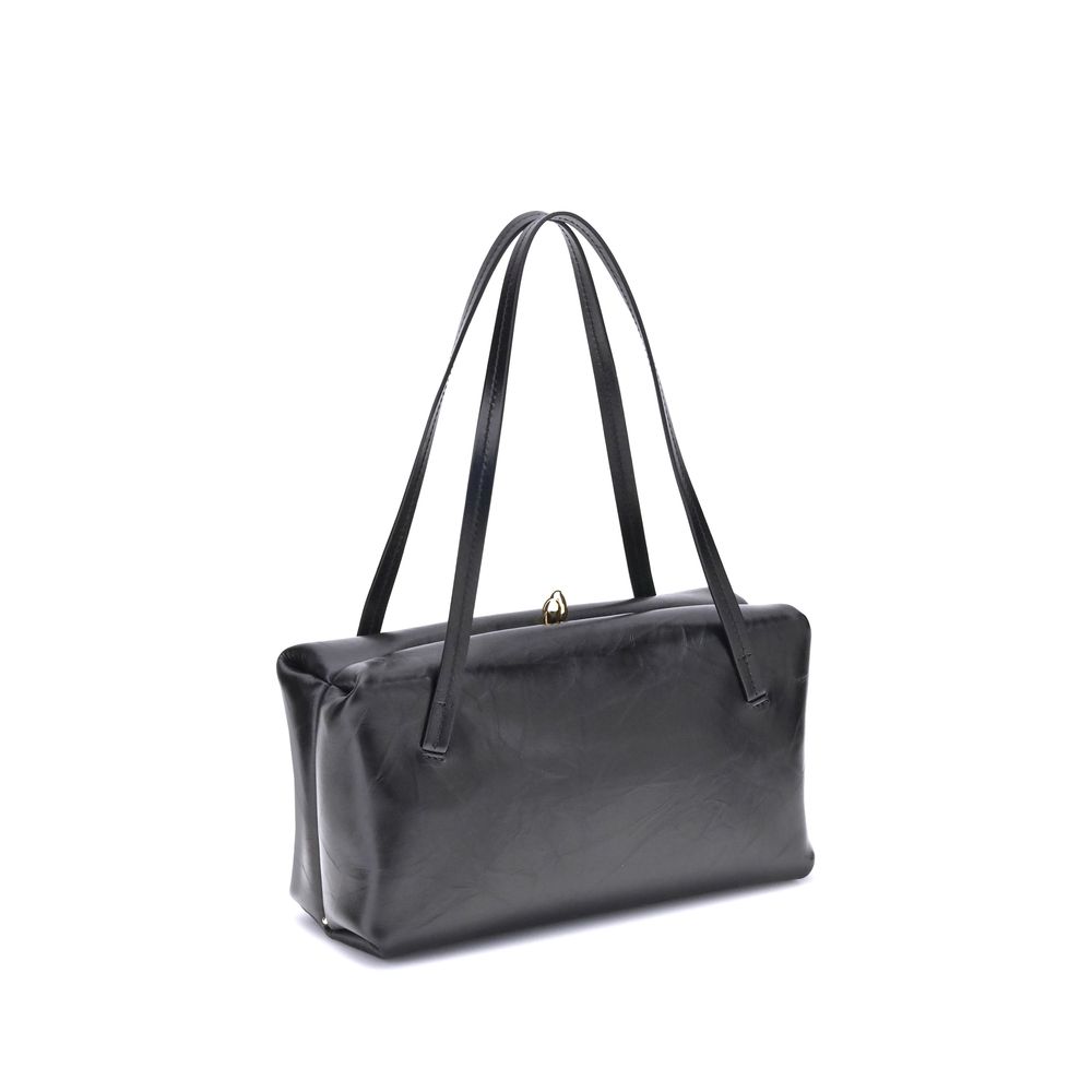 Black Calf Leather Bos Taurus Shoulder Bag