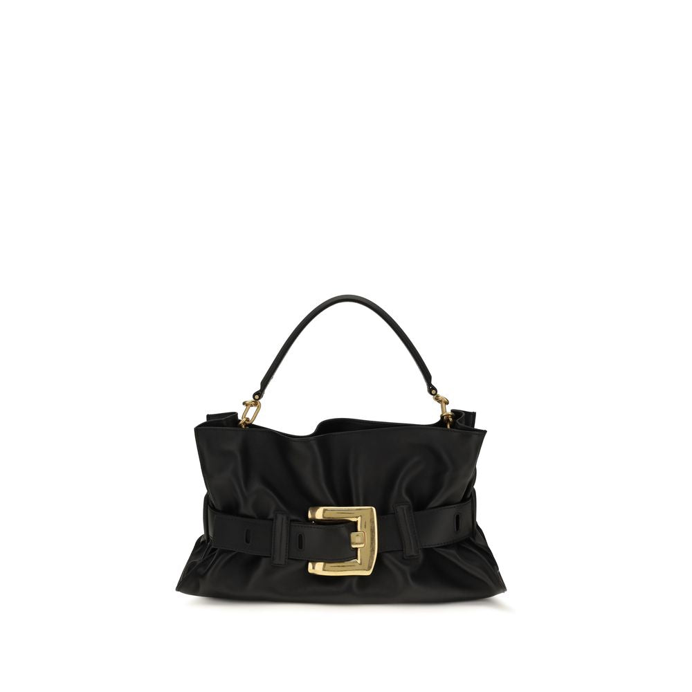 Black Calf Leather Bos Taurus Handbag