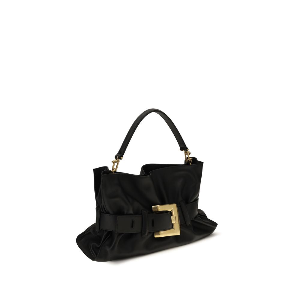 Black Calf Leather Bos Taurus Handbag