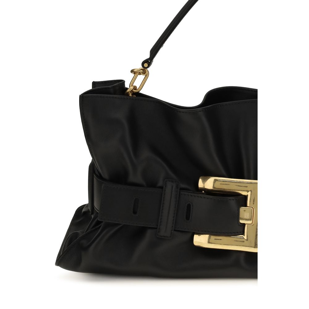 Black Calf Leather Bos Taurus Handbag