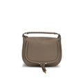 Beige Calf Leather Bos Taurus Shoulder Bag