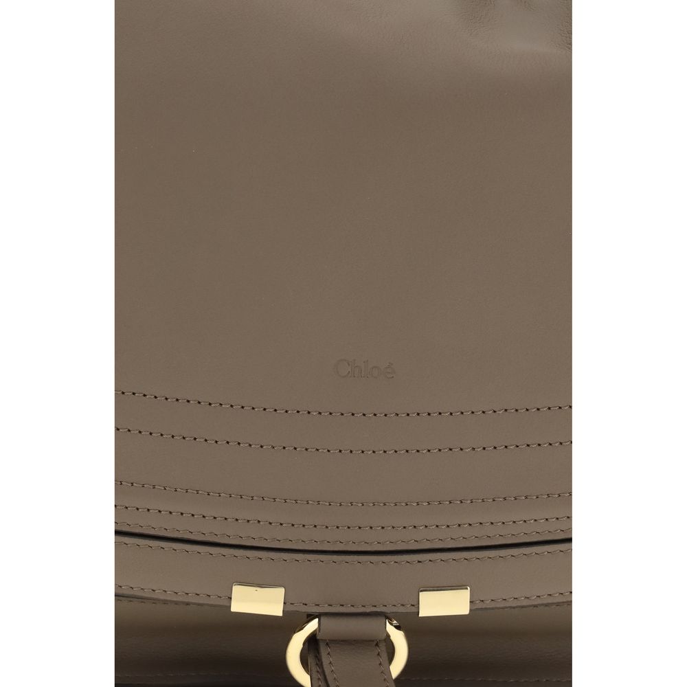 Beige Calf Leather Bos Taurus Shoulder Bag