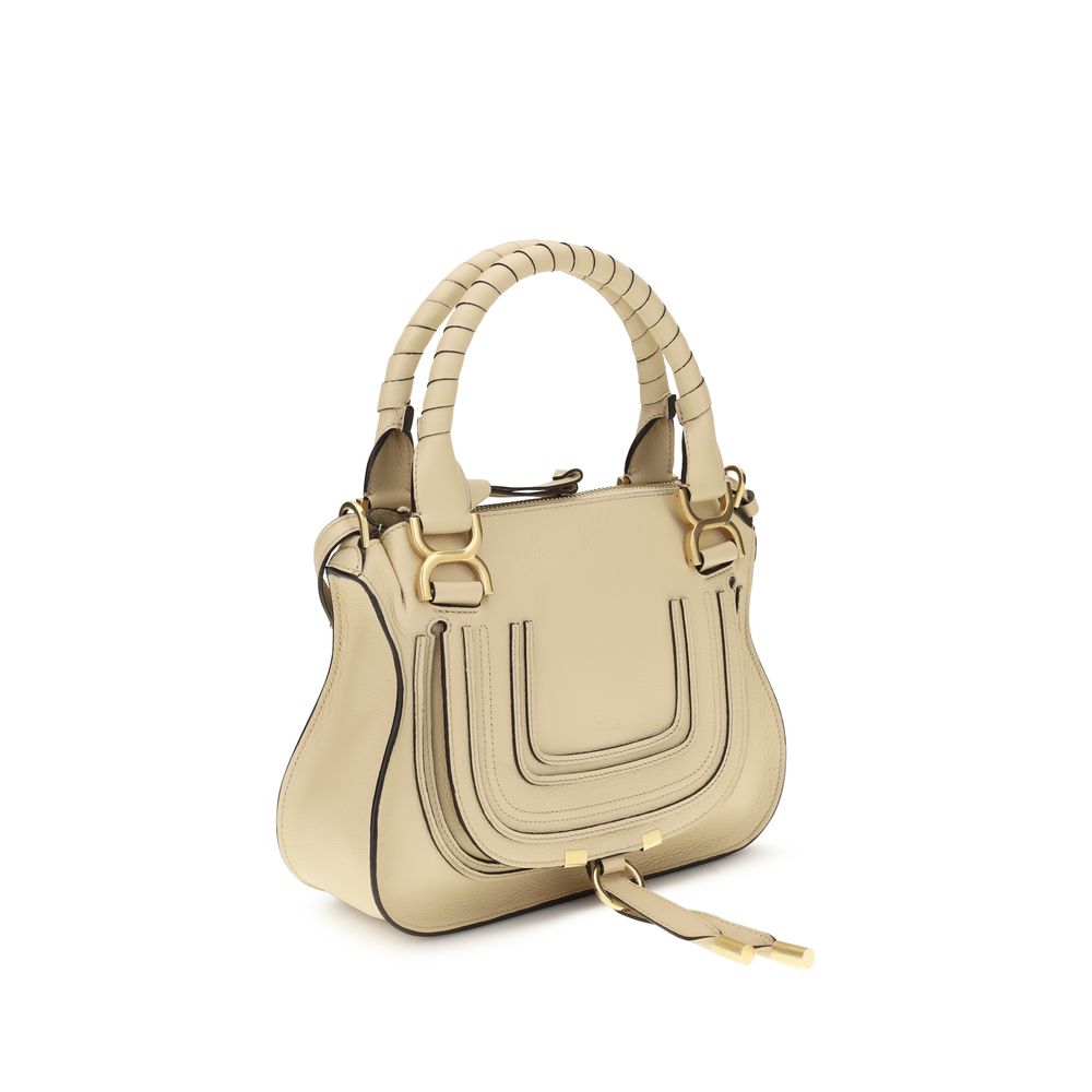 Beige Calf Leather Bos Taurus Handbag