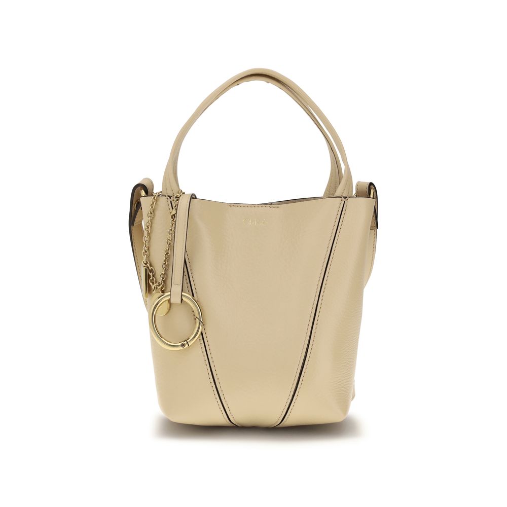 Beige Calf Leather Bos Taurus Shoulder Bag