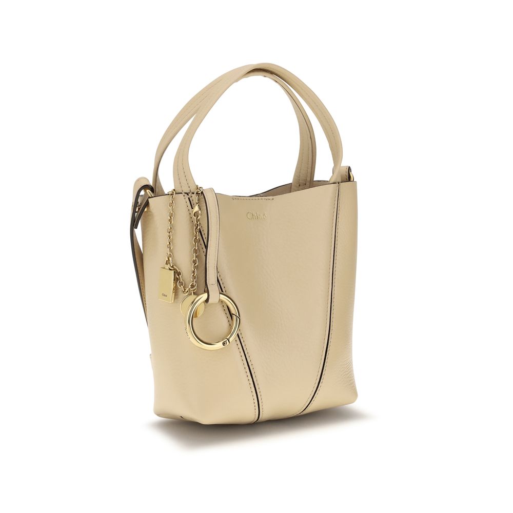 Beige Calf Leather Bos Taurus Shoulder Bag