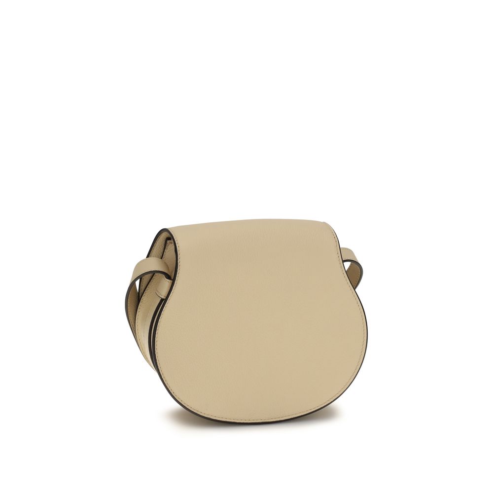 Beige Calf Leather Bos Taurus Shoulder Bag