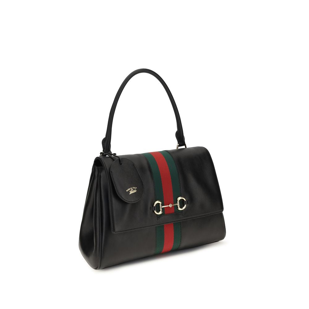 Black Calf Leather Bos Taurus Handbag