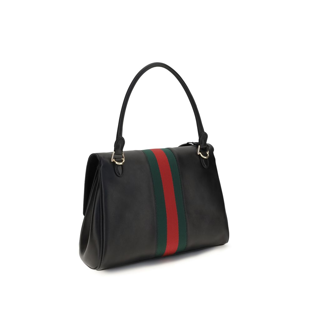 Black Calf Leather Bos Taurus Handbag
