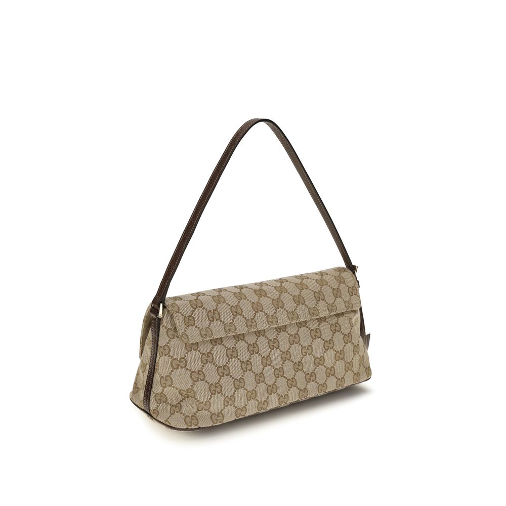 Brown Polyester Handbag