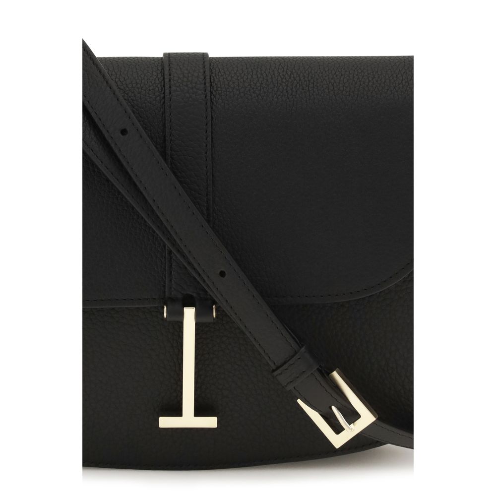 Black Calf Leather Bos Taurus Shoulder Bag