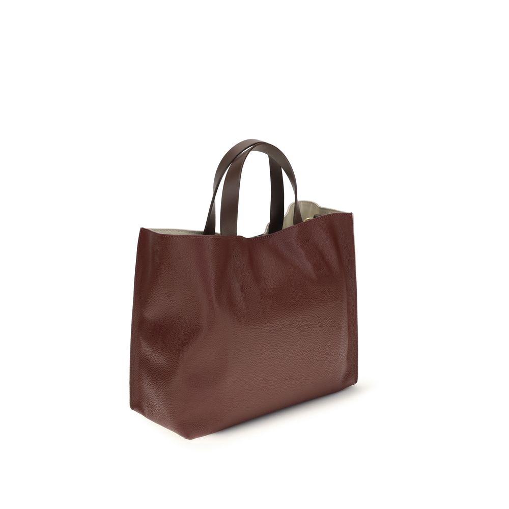 Beige Calf Leather Bos Taurus Shoulder Bag
