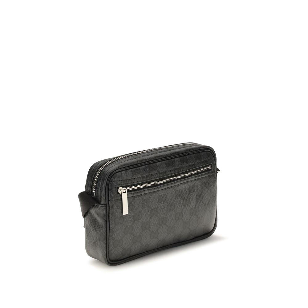 Black Cotton Shoulder Bag