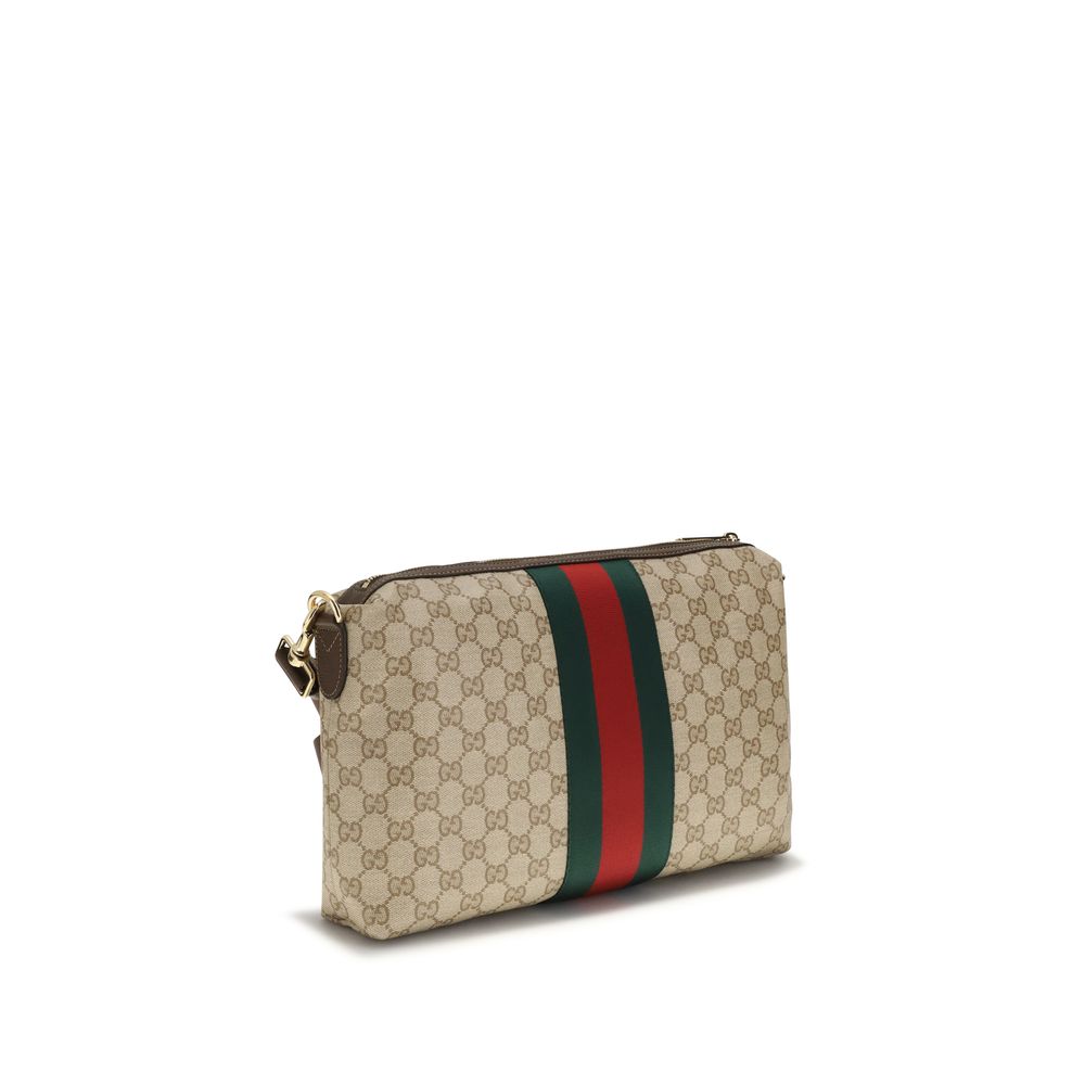 Beige Cotton Shoulder Bag