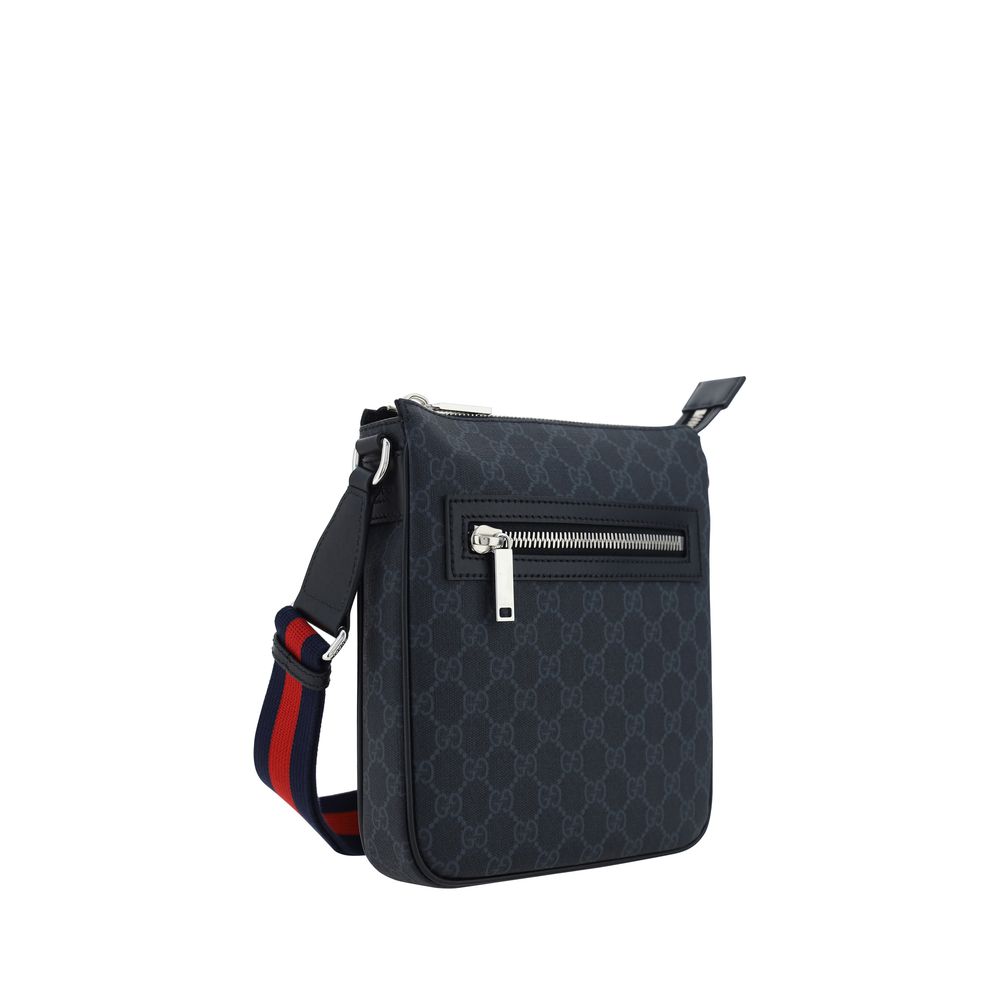 Black Fabric Shoulder Bag