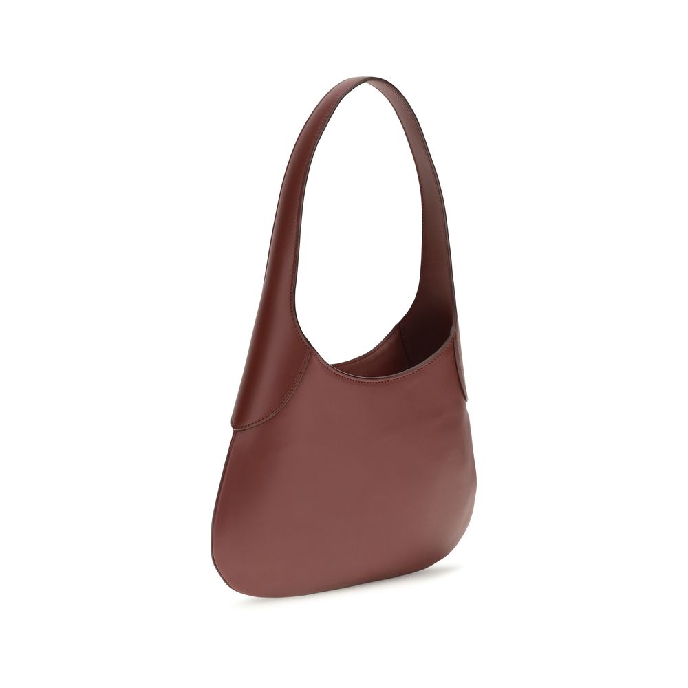 Bordeaux Calf Leather Bos Taurus Shoulder Bag