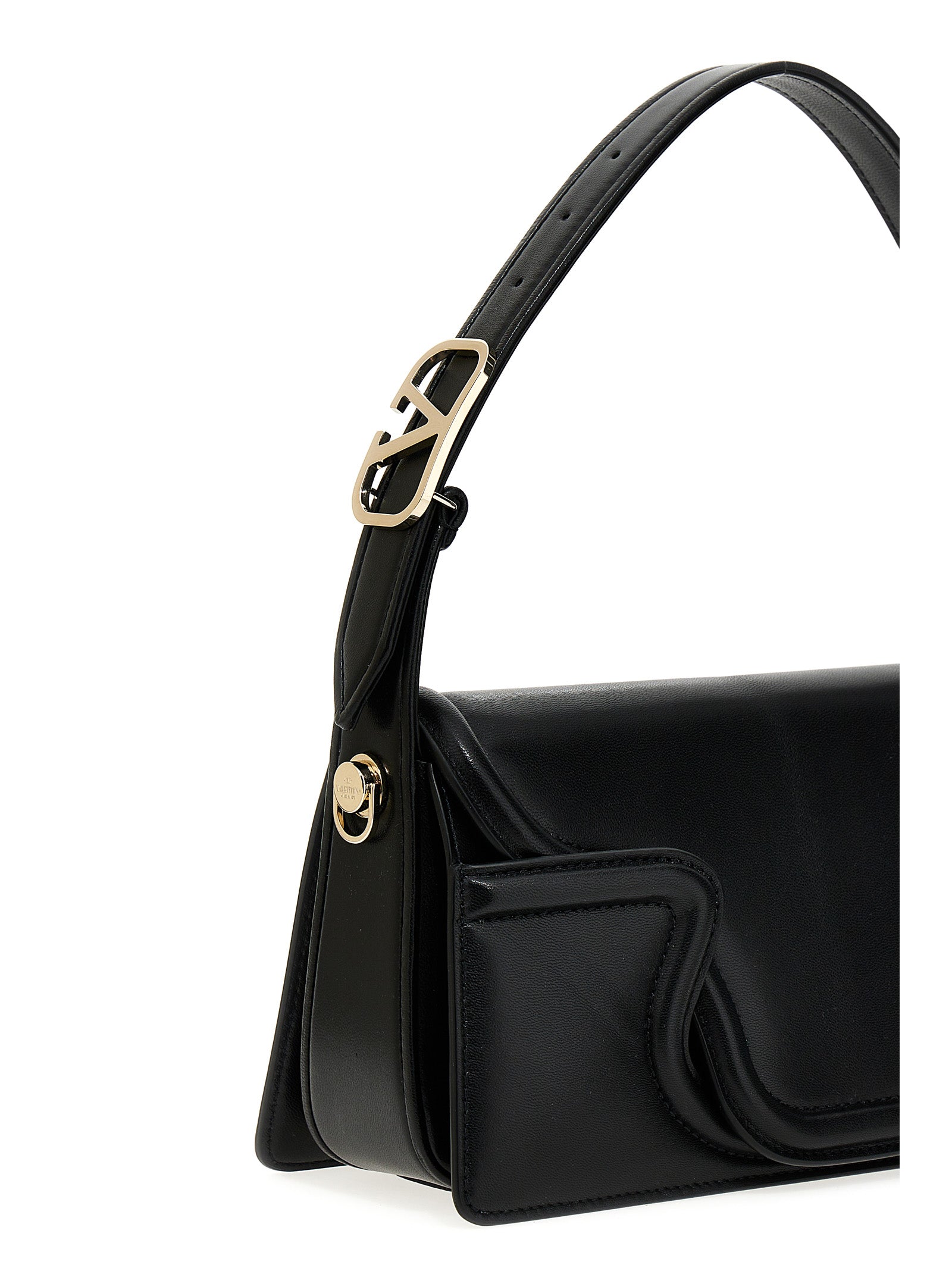 Black Leather Shoulder Bag