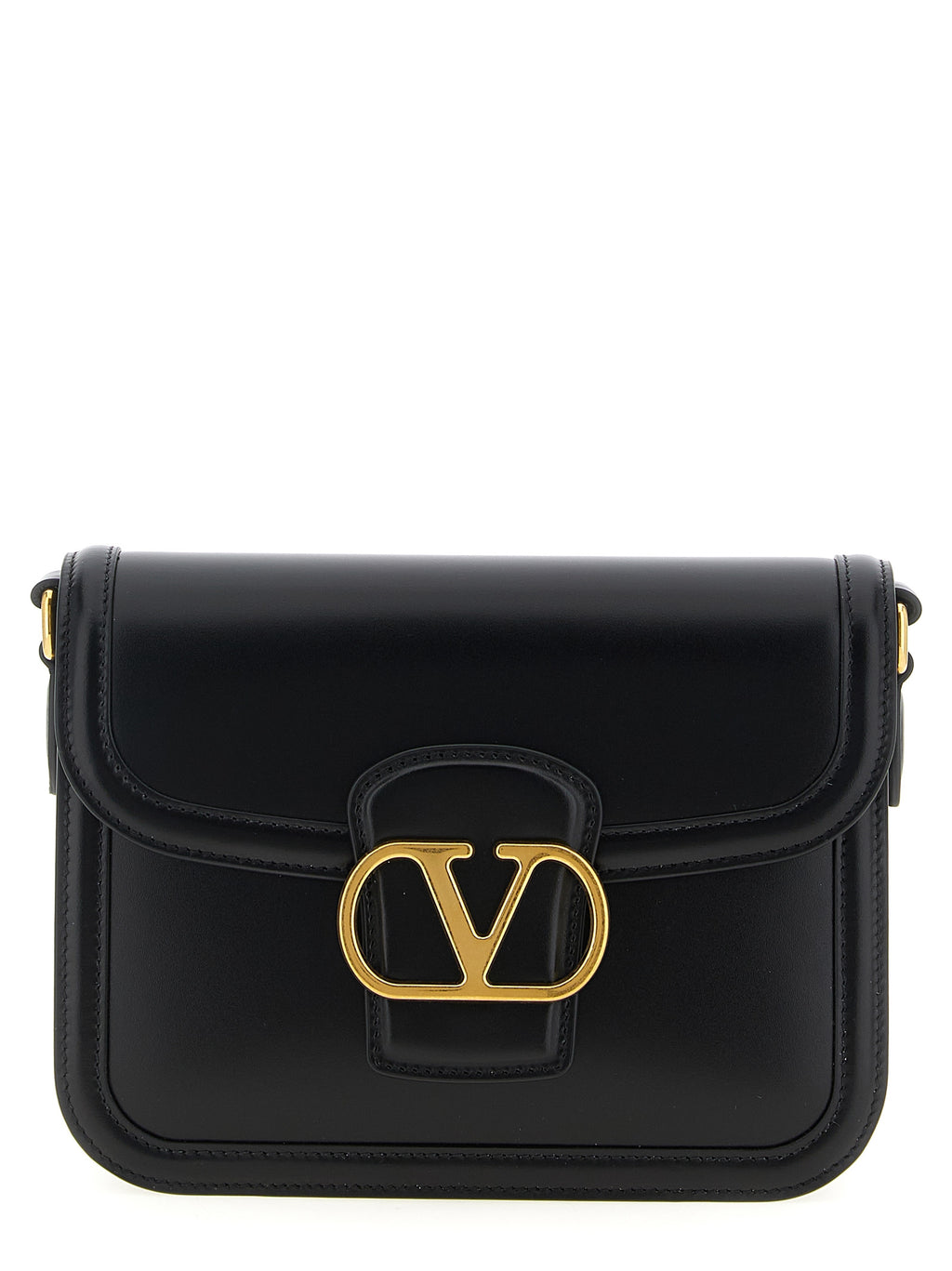 Black Calfskin Crossbody Bag