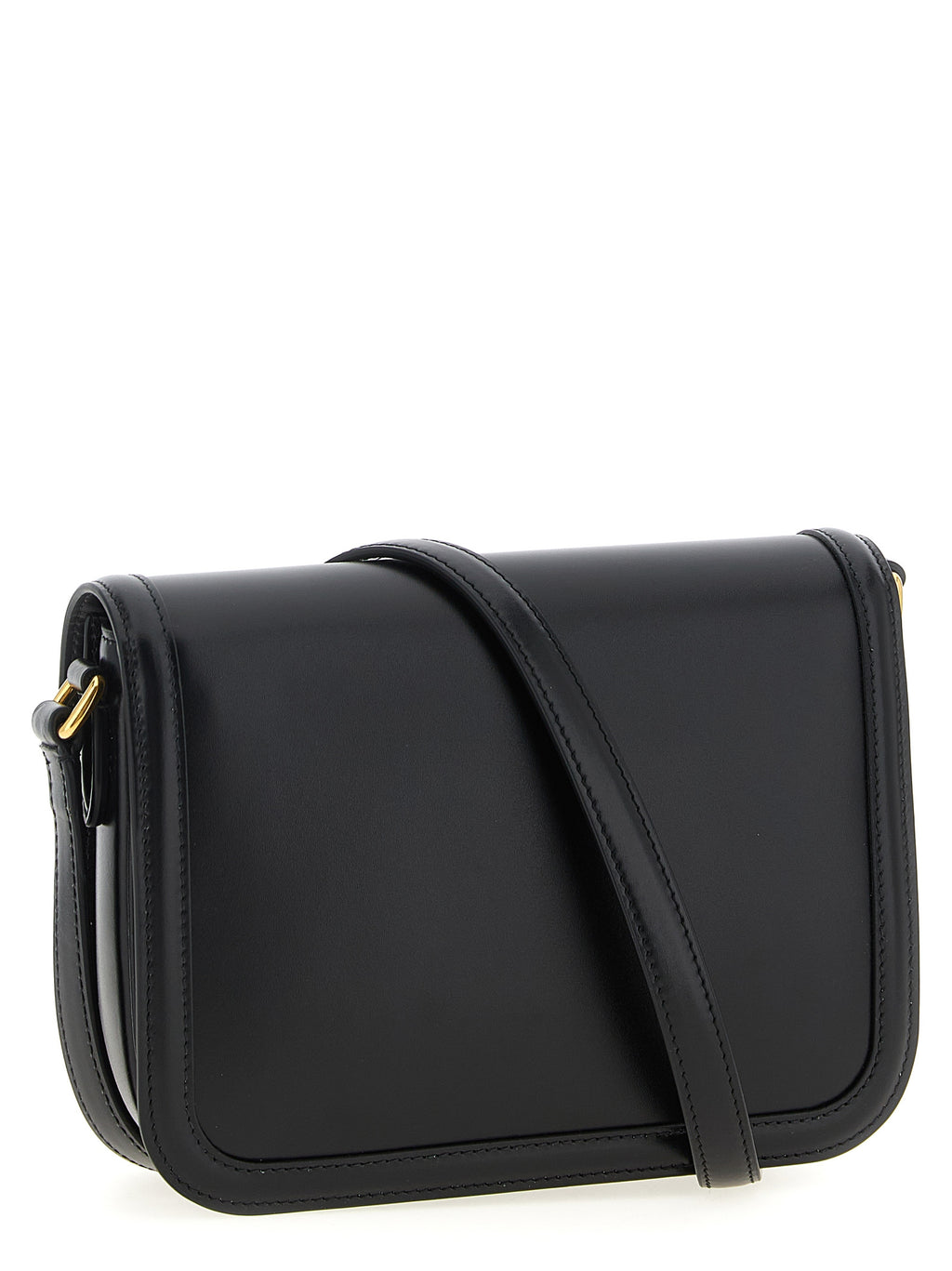 Black Calfskin Crossbody Bag