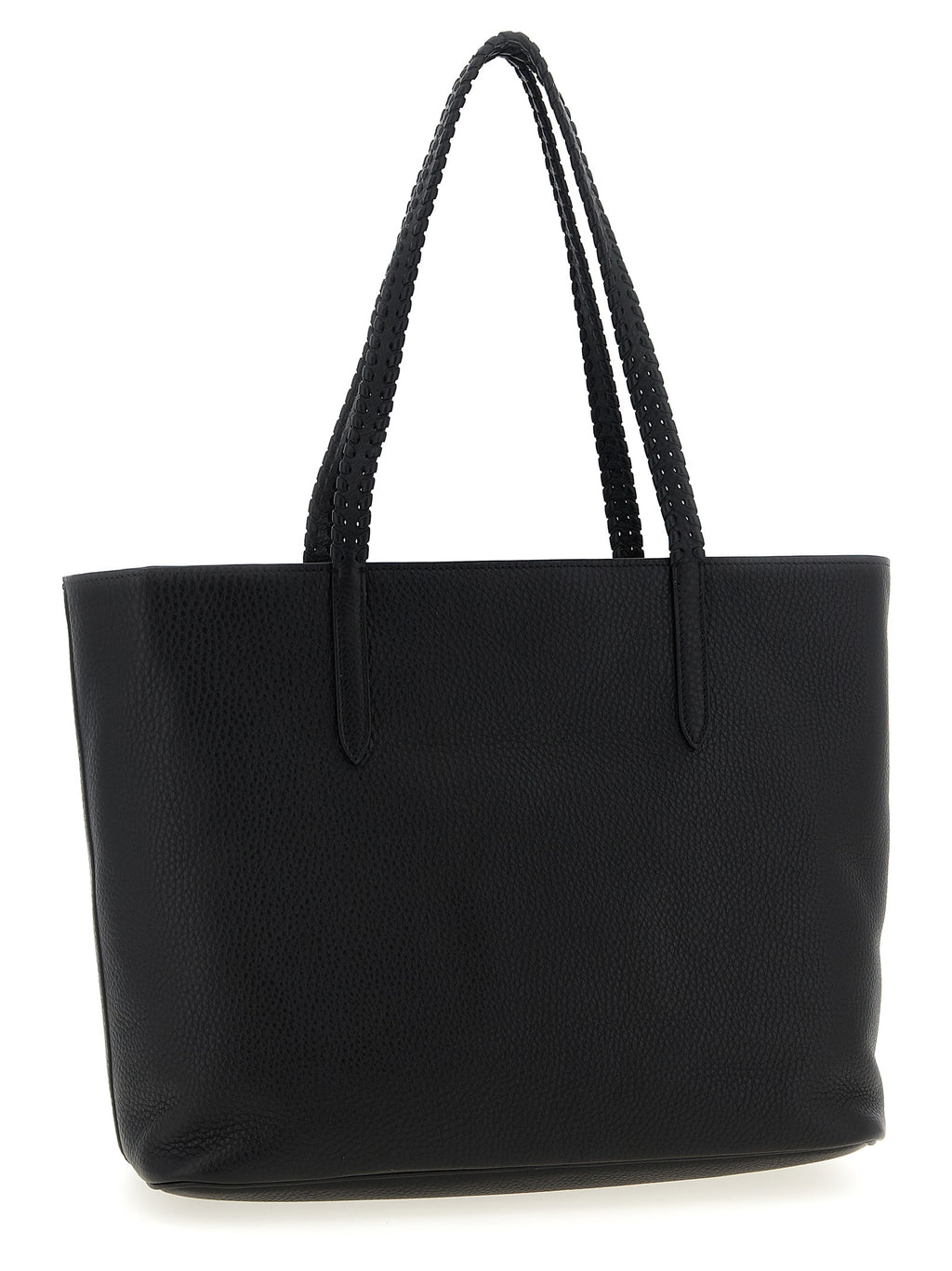 Black Calfskin Tote Bag