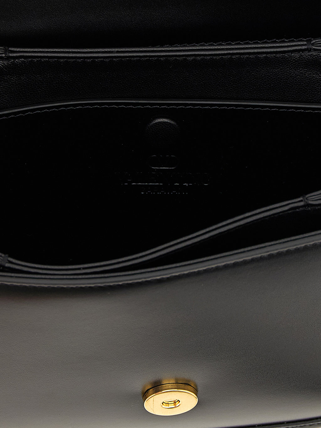 Black Calfskin Crossbody Bag