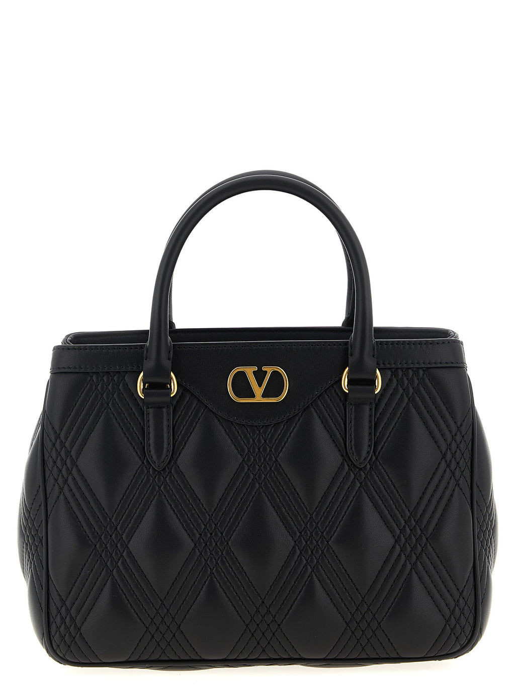 Black Lamb Leather Handbag
