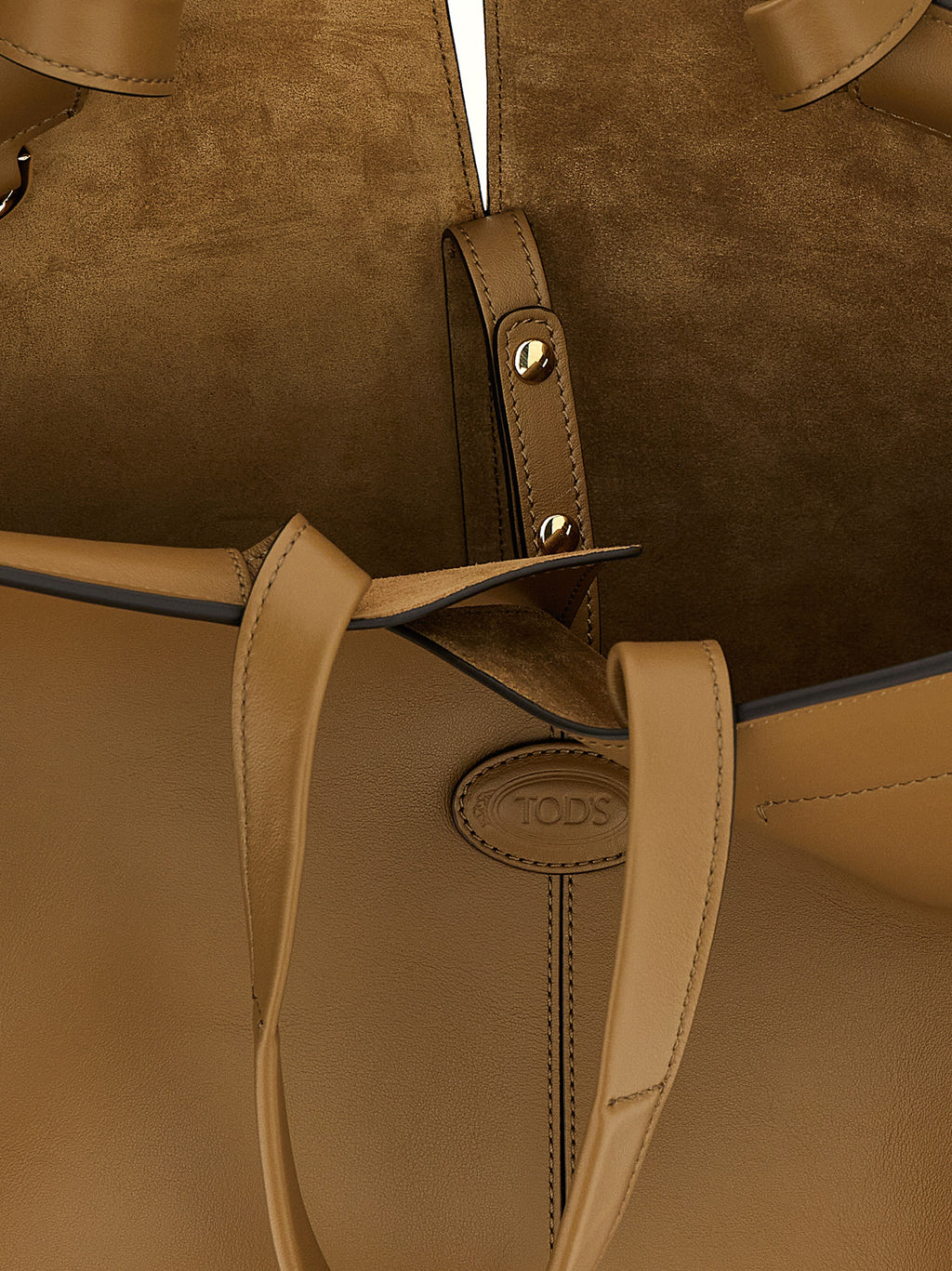 Bicolor Calfskin Tote Bag