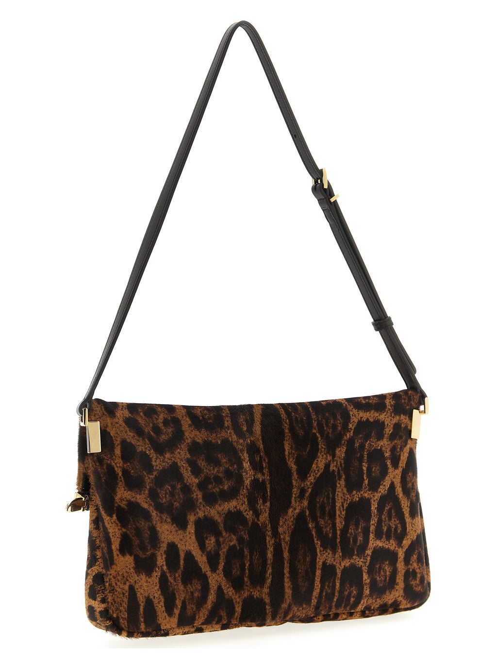 Brown Calfskin Shoulder Bag