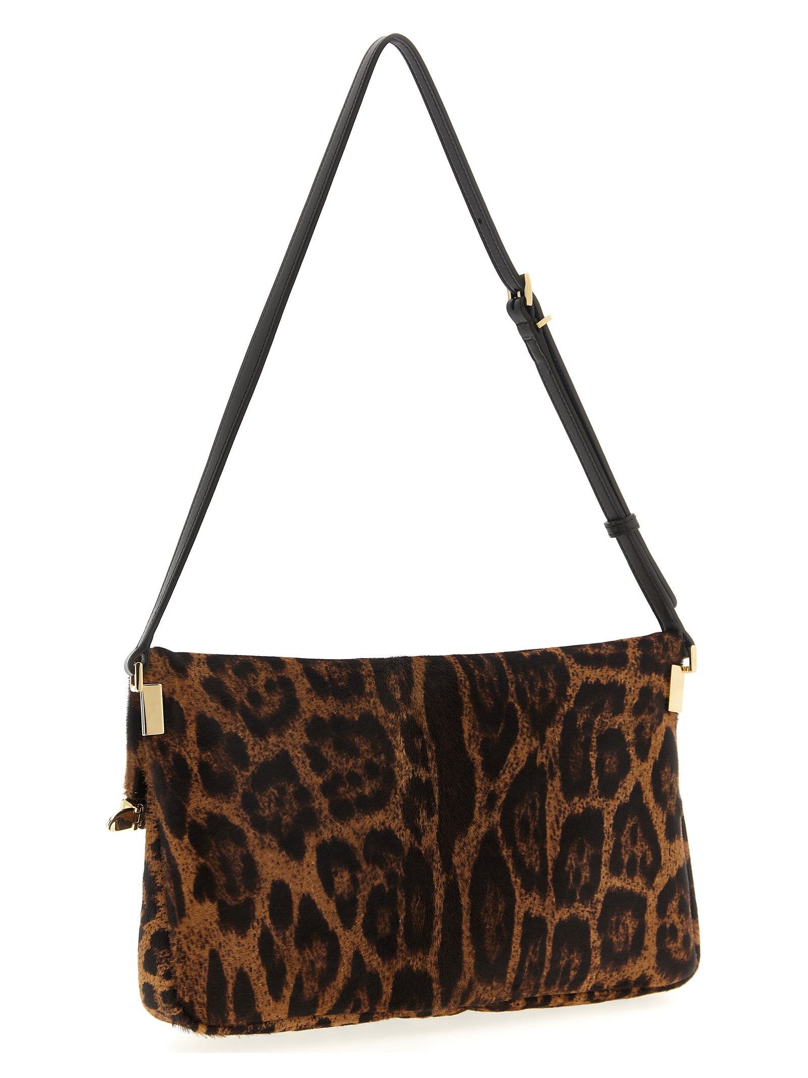 Brown Calfskin Shoulder Bag