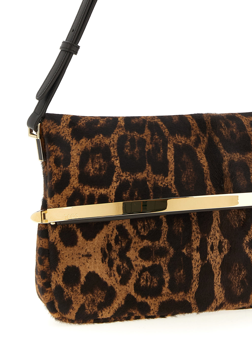 Brown Calfskin Shoulder Bag