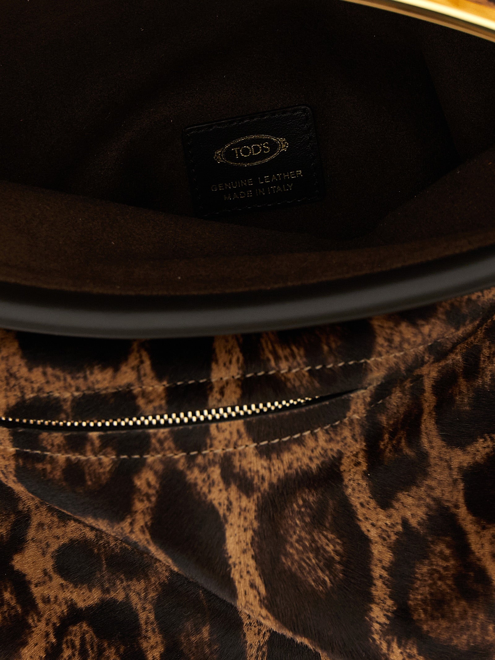 Brown Calfskin Shoulder Bag