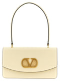 White Calfskin Shoulder Bag
