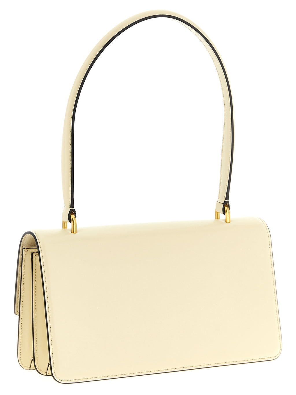White Calfskin Shoulder Bag