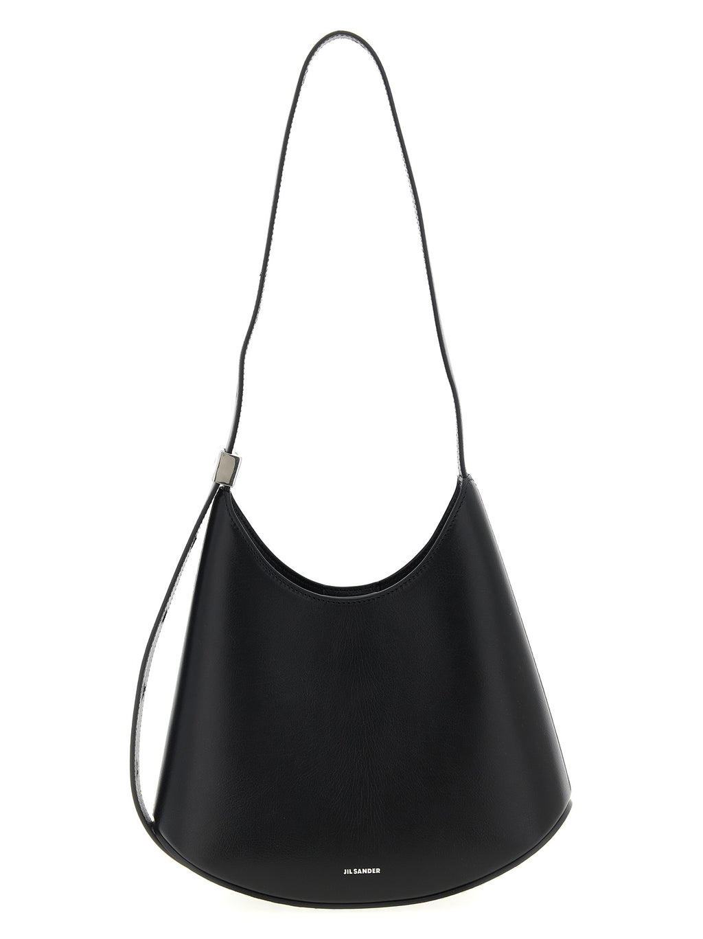Black Bovine Leather Shoulder Bag
