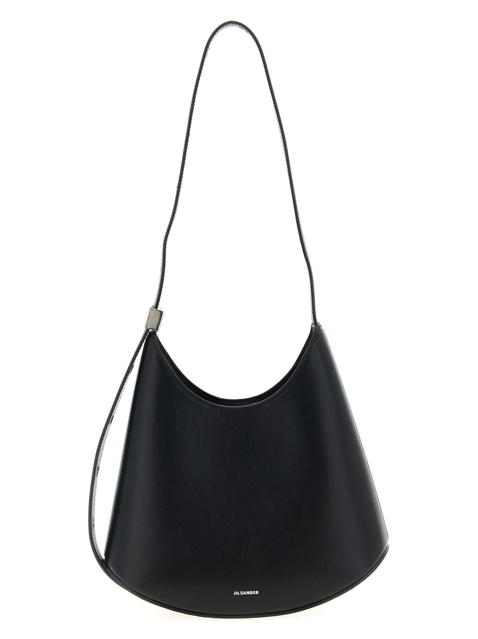 Black Bovine Leather Shoulder Bag