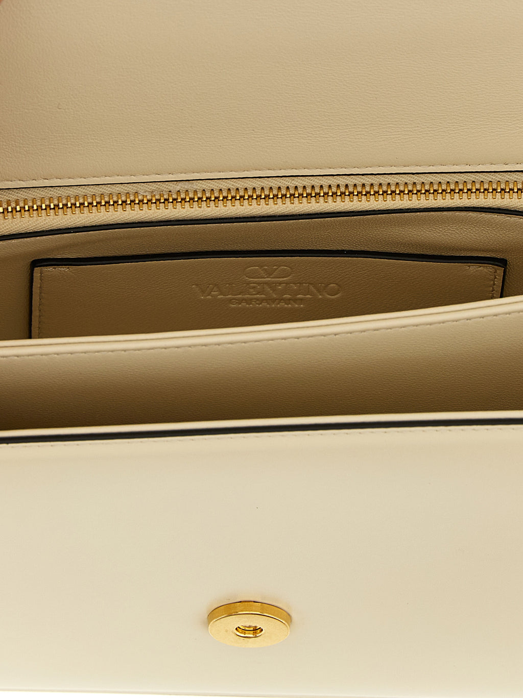 White Calfskin Shoulder Bag