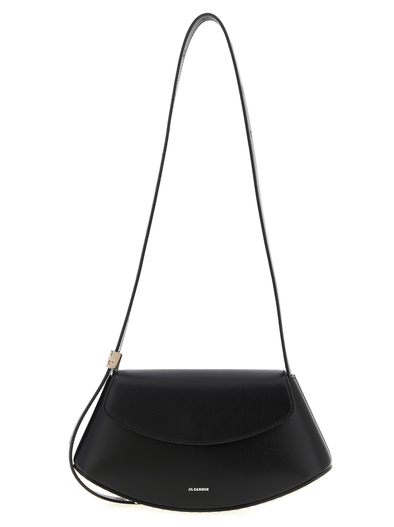 Black Bovine Leather Crossbody Bag