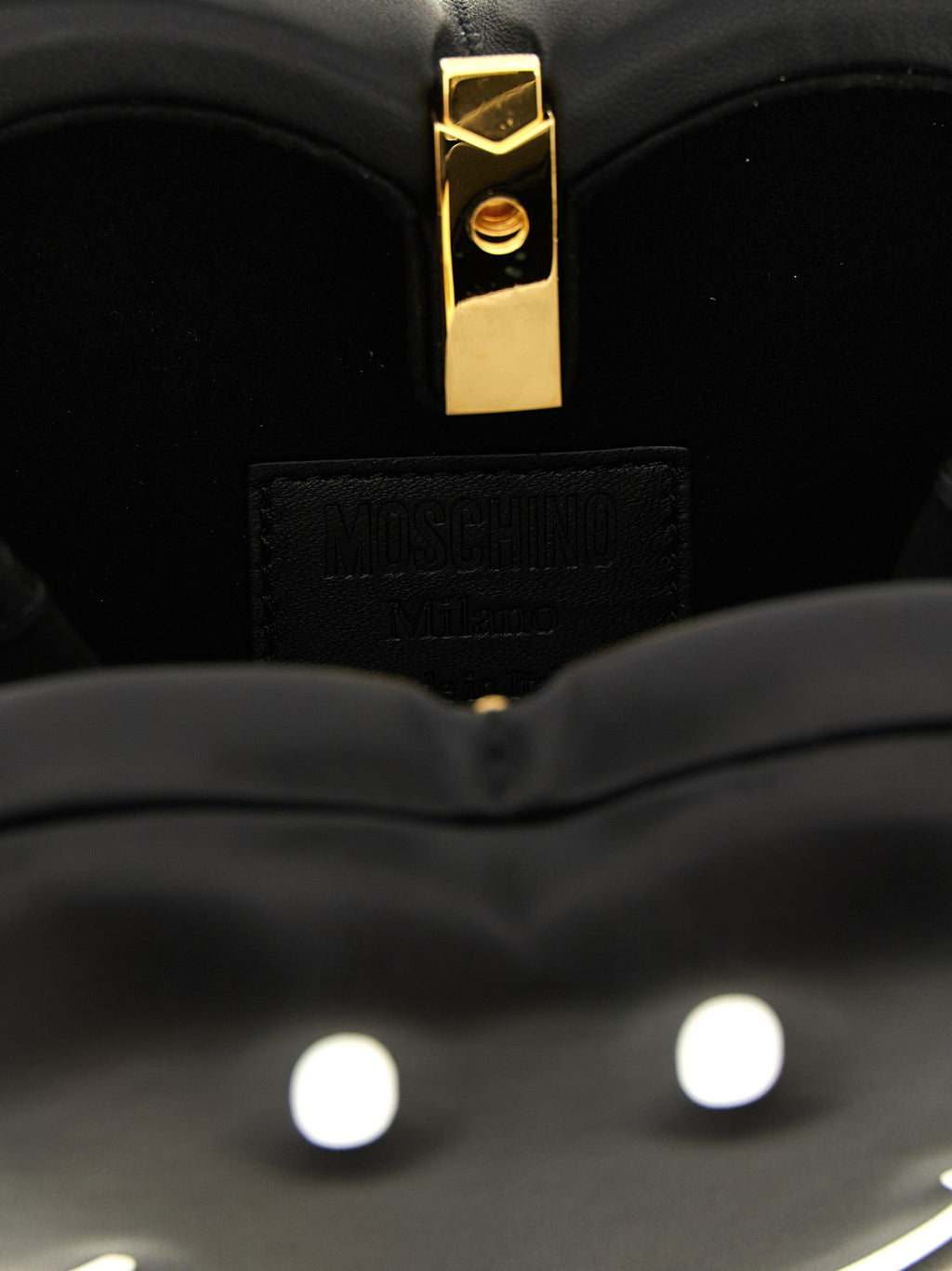 Black Polyester Handbag