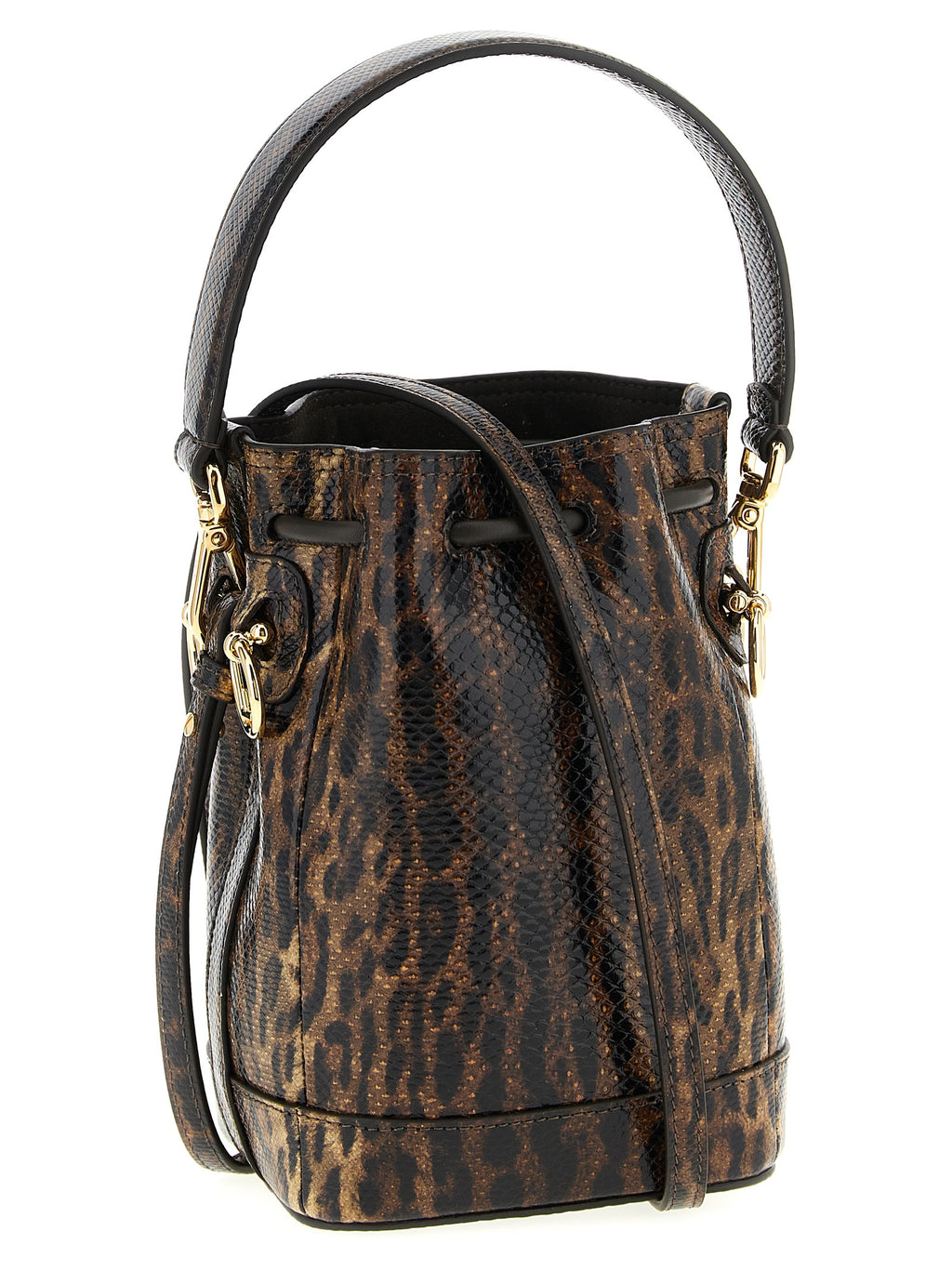 Brown Velvet Leather Handbag
