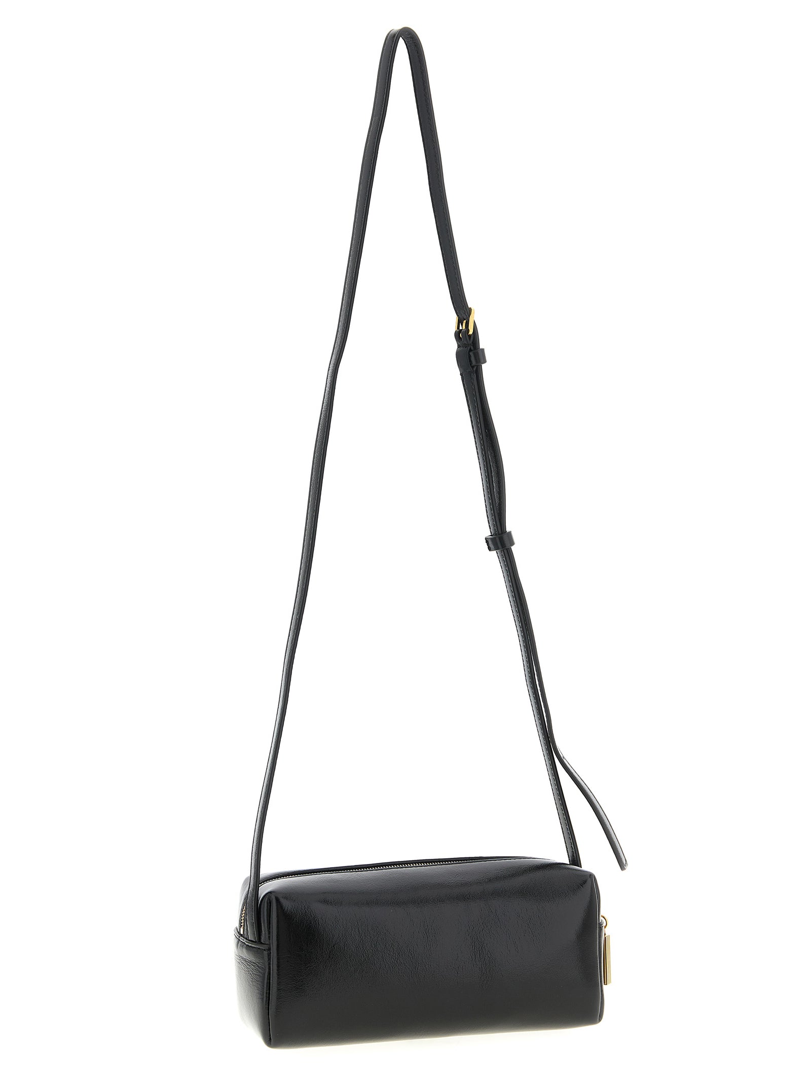 Black Calfskin Crossbody Bag