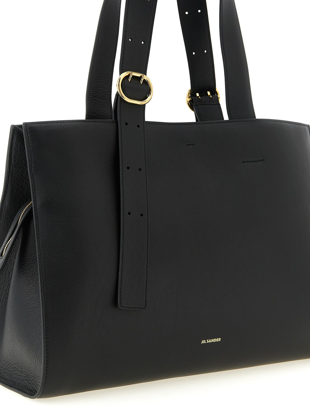 Black Calfskin Tote Bag