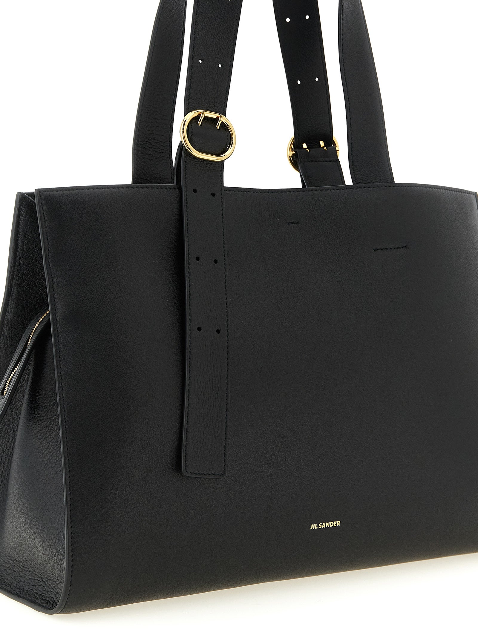 Black Calfskin Tote Bag