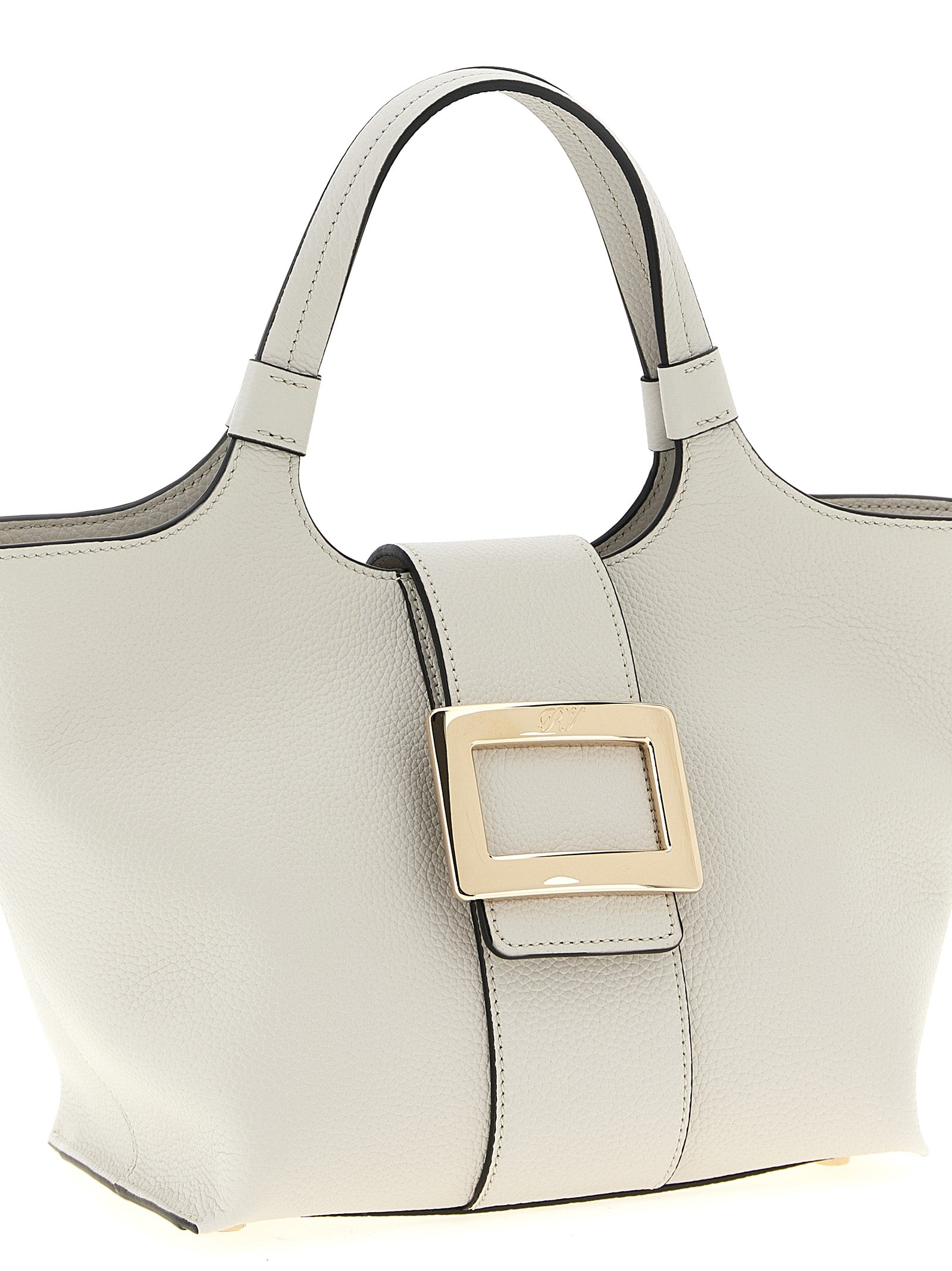 Gray Calfskin Tote Bag