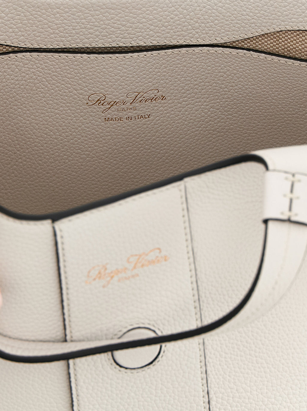 Gray Calfskin Tote Bag