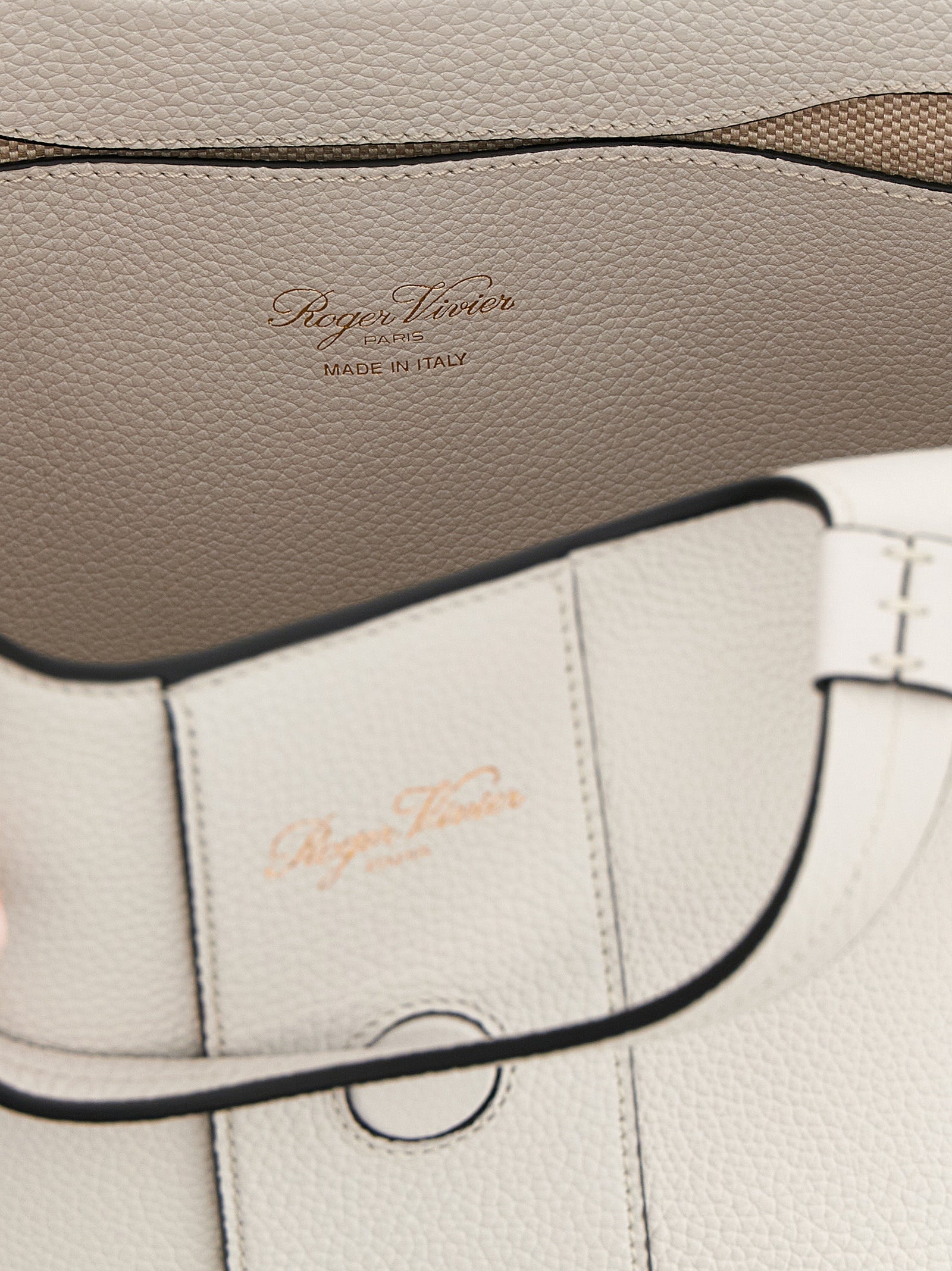 Gray Calfskin Tote Bag