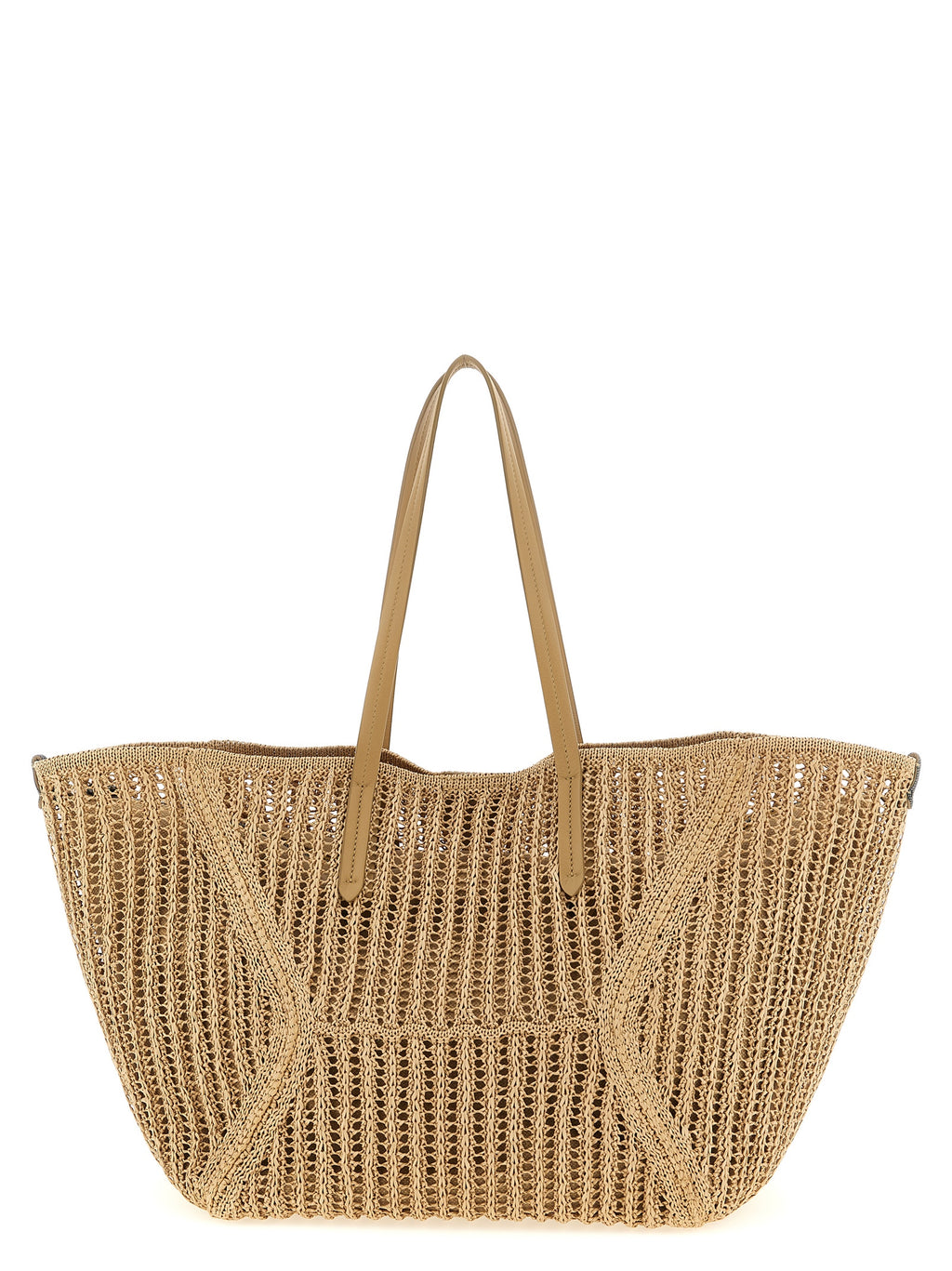 Beige Polyamide Shoulder Bag