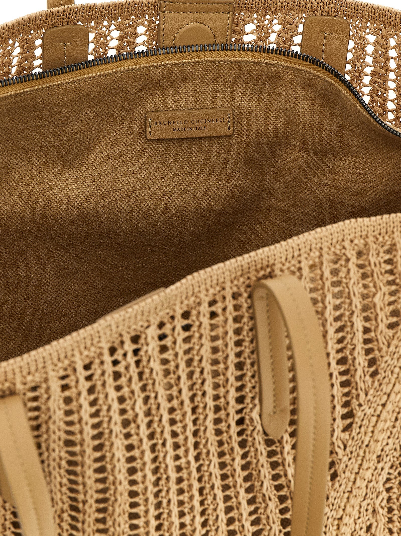 Beige Polyamide Shoulder Bag